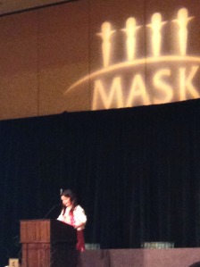 MASK publisher Kimberly Cabral's daughter (and future power house/visionary) introduces her mom at the Luncheon